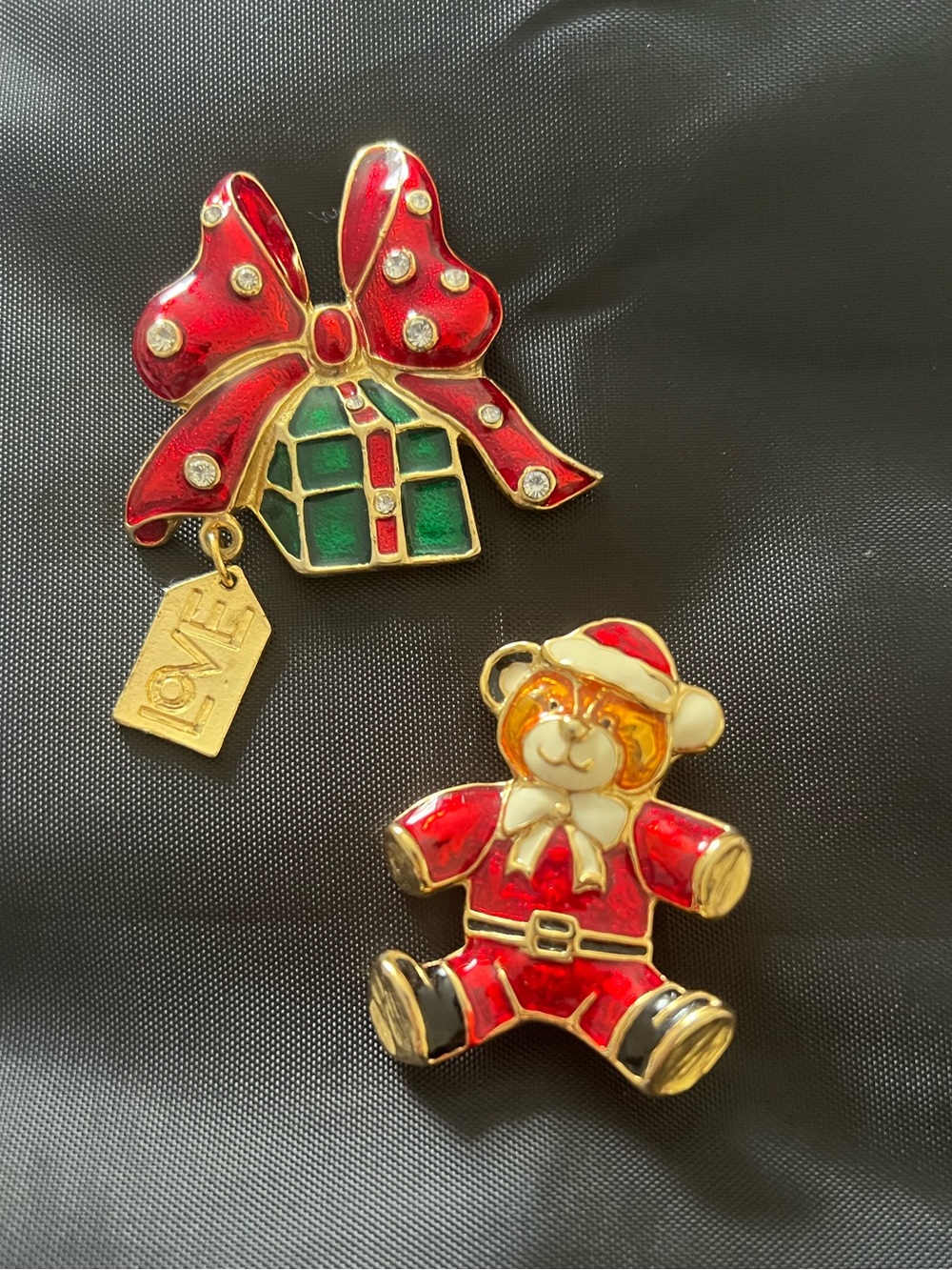 Vintage Christmas Brooch Pin Bundle